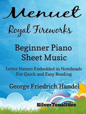 cover image of Menuet Royal Fireworks Beginner Piano Sheet Music